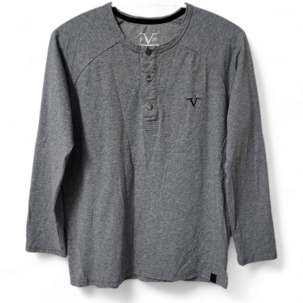 Nwt! Versace 1969 abbigliamento sportivo srl long sleeve top shirt